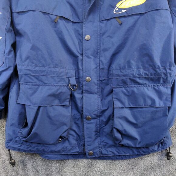Fishing League Worldwide Stearns Men's Dry Wear Jacket Blue Size M Nylon Logo - Picture 7 of 13